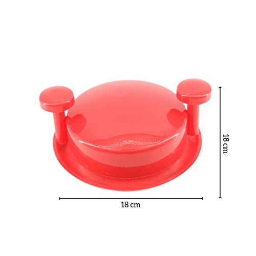 Ragnify Chicken Shredder Tool, with Non Skid Base Silicone Mat Alternative to Claws Meat for Boil Chicken,Beef and Other Meat- 20 cm/ 8 inches (Red)