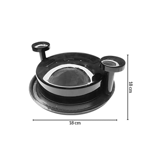 Ragnify Chicken Shredder Tool, with Non Skid Base Silicone Mat Alternative to Claws Meat for Boil Chicken,Beef and Other Meat- 20 cm/ 8 inches (Black)