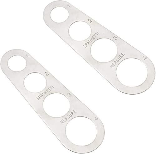 Ragnify Stainless Steel Spaghetti Measurer Tool Pasta Portion Control Gadgets with 4 Serving Portion Cooking Tool (Pack of 02)