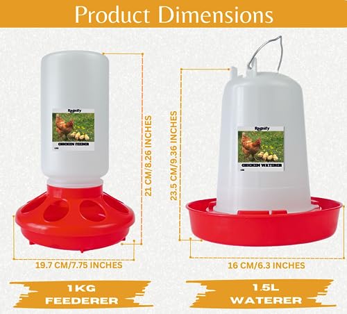 Ragnify Chicken Feeder and Water Set (Style 1)