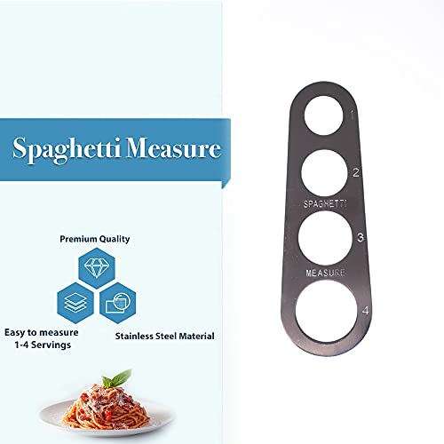 Ragnify Stainless Steel Spaghetti Measurer Tool Pasta Portion Control Gadgets with 4 Serving Portion Cooking Tool (Pack of 02)