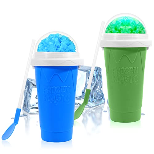 Ragnify Double Layer Squeeze Cup - The Ultimate Slushie Maker for Perfect Summer Coolers and Smoothies