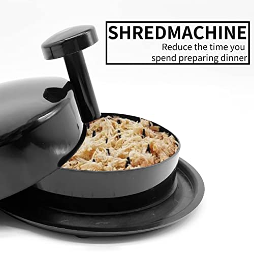 Ragnify Chicken Shredder Tool, with Non Skid Base Silicone Mat Alternative to Claws Meat for Boil Chicken,Beef and Other Meat- 20 cm/ 8 inches (Black)