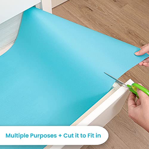 Ragnify Refrigerator Liners Washable, Non-Stick Fridge Shelf Mat Liners for Easy Cleaning & Endurance, Oil-Proof Multi-Purpose in Pleasing Colors (Pack of 08)