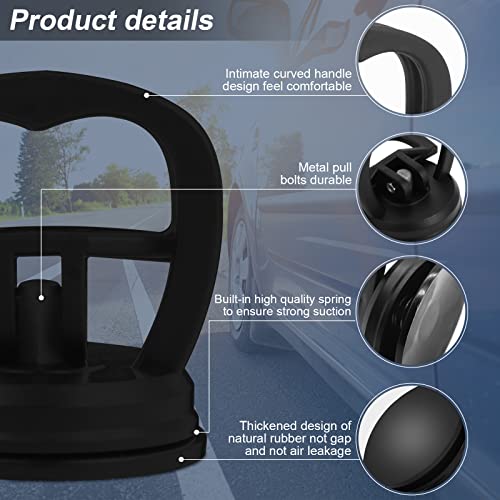 Ragnify Pack of 3 Dent Puller Perfect Dent Removal Kit 2 Sizes Dent Remover Tool for Car,Powerful Car Dent Repair Kit