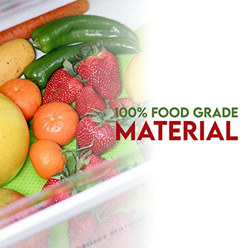 Ragnify Refrigerator Liners Washable, Non-Stick Fridge Shelf Mat Liners for Easy Cleaning & Endurance, Oil-Proof Multi-Purpose in Pleasing Colors (Pack of 08)