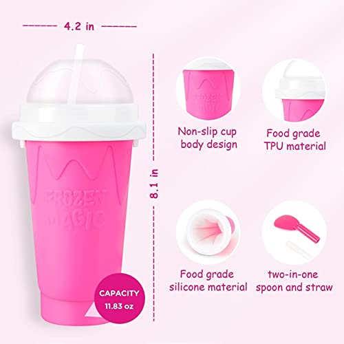 Ragnify Double Layer Squeeze Cup - The Ultimate Slushie Maker for Perfect Summer Coolers and Smoothies