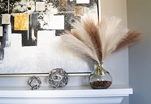 Ragnify 10 Stunning Cream Faux Pampas Grass Stems for Table and Floor Decoration.