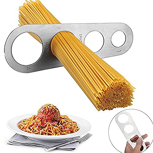 Ragnify Stainless Steel Spaghetti Measurer Tool Pasta Portion Control Gadgets with 4 Serving Portion Cooking Tool (Pack of 02)