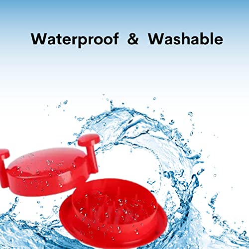 Ragnify Chicken Shredder Tool, with Non Skid Base Silicone Mat Alternative to Claws Meat for Boil Chicken,Beef and Other Meat- 20 cm/ 8 inches (Red)