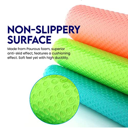 Ragnify Refrigerator Liners Washable, Non-Stick Fridge Shelf Mat Liners for Easy Cleaning & Endurance, Oil-Proof Multi-Purpose in Pleasing Colors (Pack of 08)