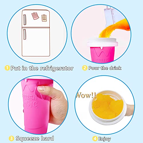 Ragnify Double Layer Squeeze Cup - The Ultimate Slushie Maker for Perfect Summer Coolers and Smoothies