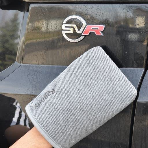 Ragnify Pack of 2 Mesh Surface Clay Mitt for Car Detailing Medium Grade Alternative Mitt for Flawless Removal of Surface Bonded Micro Contaminant (Blue)