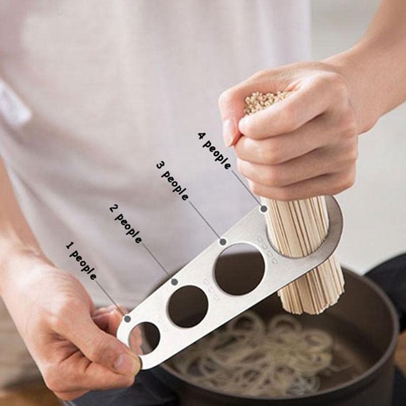 Ragnify Stainless Steel Spaghetti Measurer Tool Pasta Portion Control Gadgets with 4 Serving Portion Cooking Tool (Pack of 02)