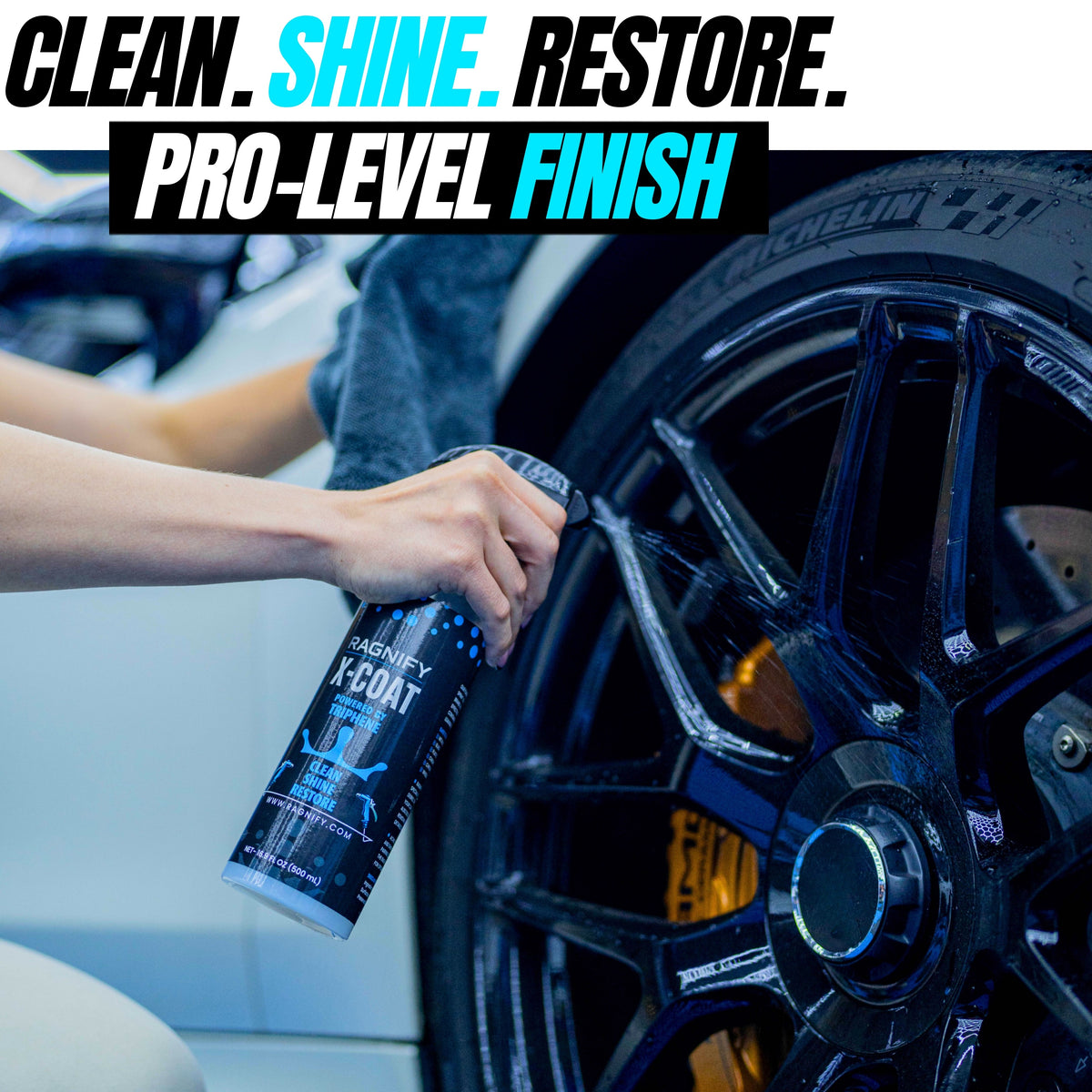X-Coat Detailing Spray – Clean Shine & Restore with Hydrophobic Protection