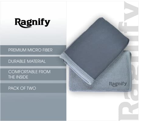 Ragnify Pack of 2 Mesh Surface Clay Mitt for Car Detailing Medium Grade Alternative Mitt for Flawless Removal of Surface Bonded Micro Contaminant