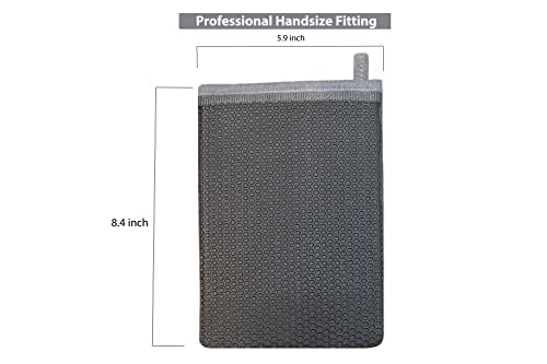 Ragnify Pack of 2 Mesh Surface Clay Mitt for Car Detailing Medium Grade Alternative Mitt for Flawless Removal of Surface Bonded Micro Contaminant (Blue)