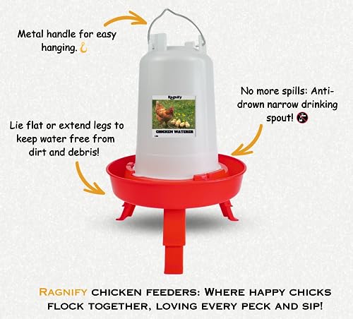 Ragnify Chicken Feeder and Water Set (Style 1)